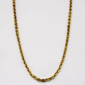21k Yellow Gold Necklace | 26" | Daily Match