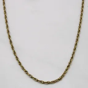 Bold Shine Office Vibe 14k Yellow Gold Rope Chain | 26" |