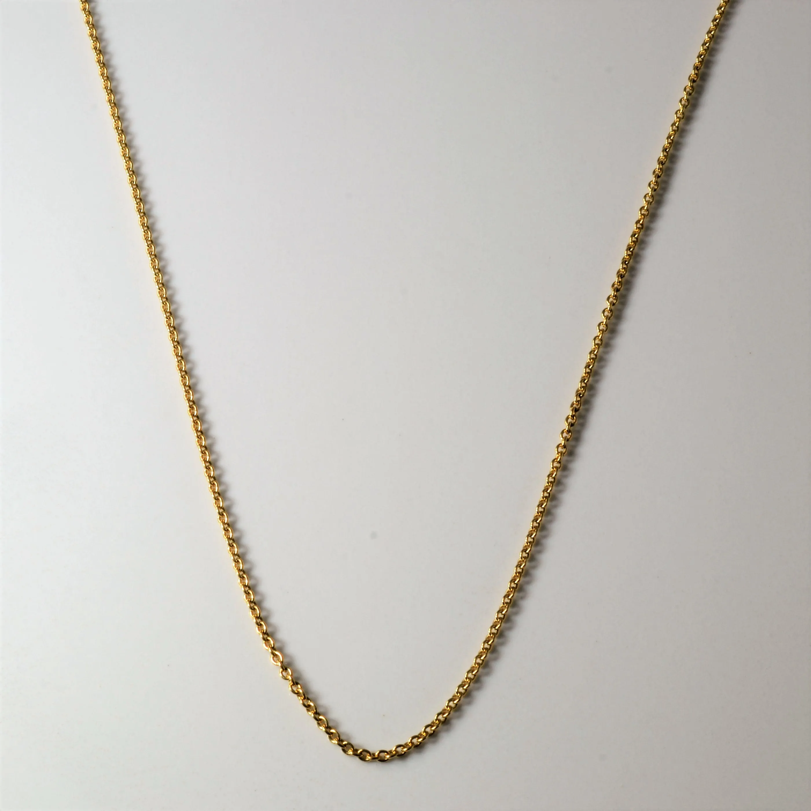 Timeless Fit Statement Form Pandora 14k Yellow Gold Cable Chain | 17"|