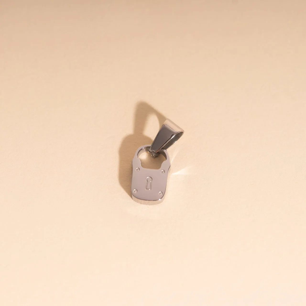 Artistic Present Locked In Necklace Charm