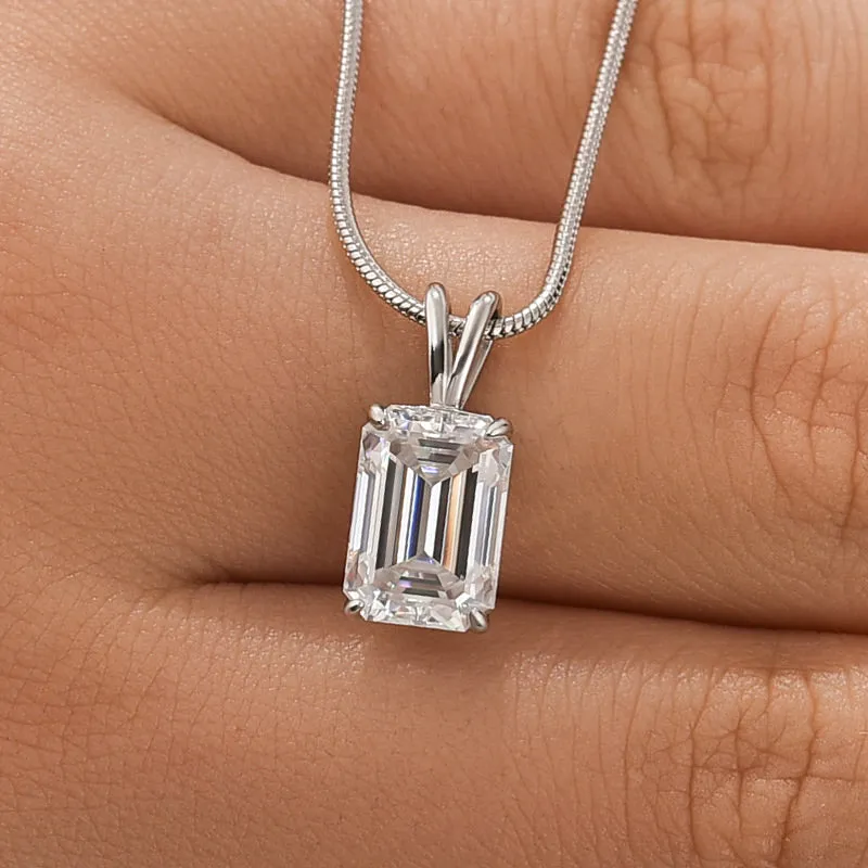 Stylish Look Romantic Glow Louily Attractive Emerald Cut Necklace