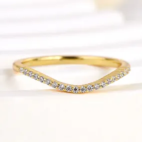Louily Special Pave Wedding Band Elite Detail