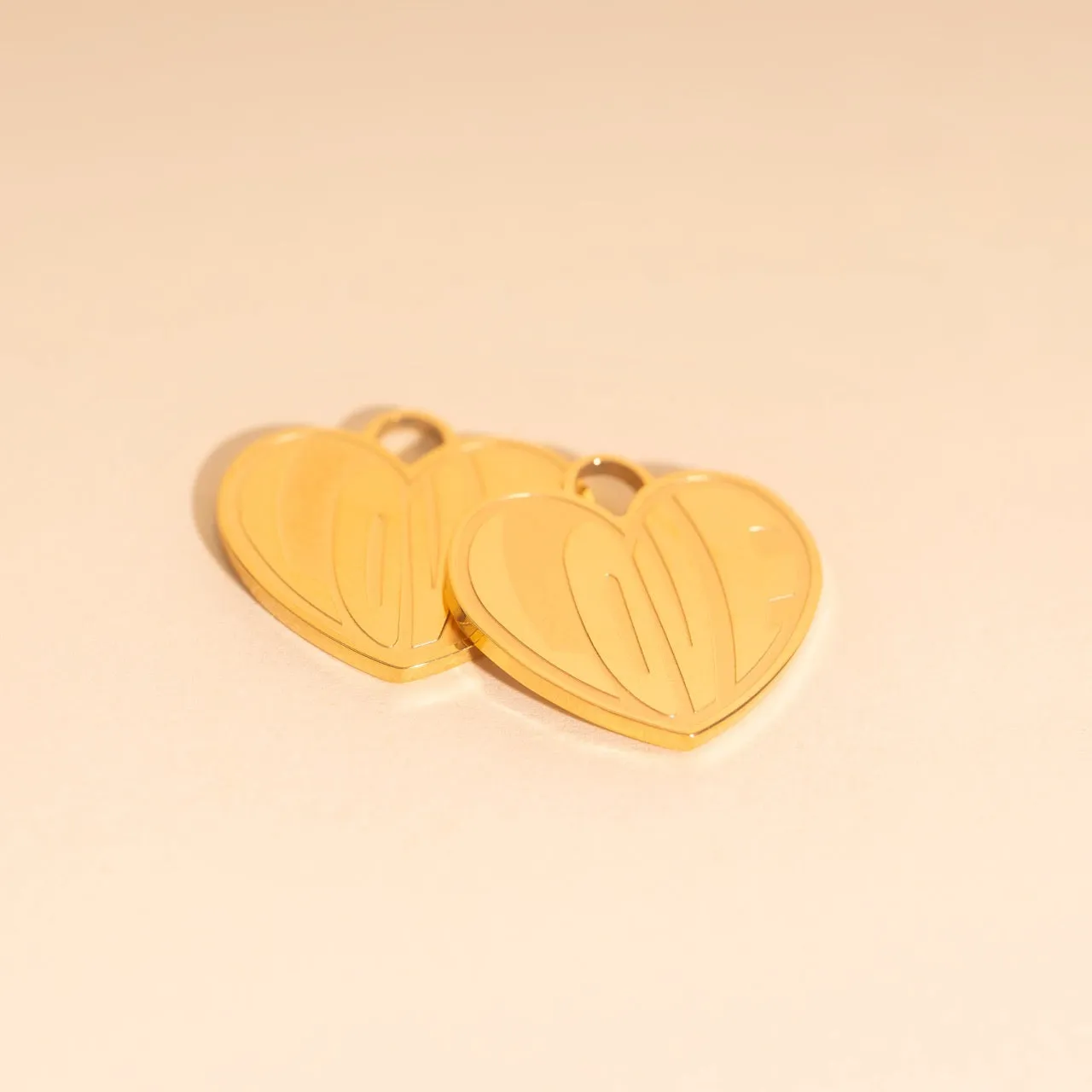 Love Huggie Hoop Charms Miniature Accent Attractive Selection