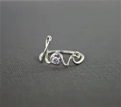 Beautiful Embellishment Petite Touch LOVE RING WITH SWAROVSKI CRYSTAL