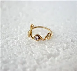 LOVE RING WITH SWAROVSKI CRYSTAL Durable Design Excellent Expression