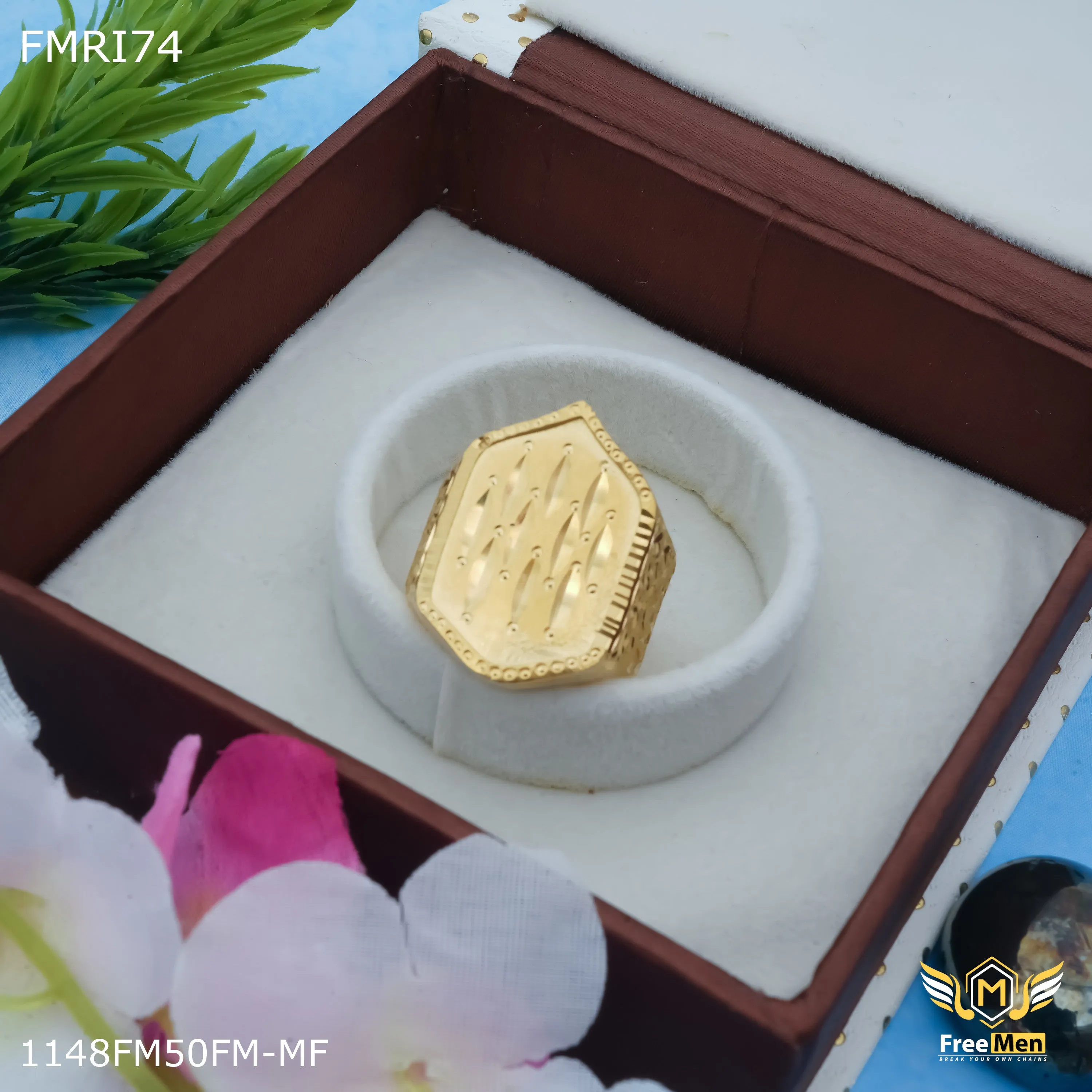Glamorous Design Freemen Tilak design IGP ring for men - FMRI74