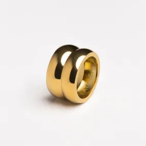 Double Chunky Ring Easy Style Refined Contour