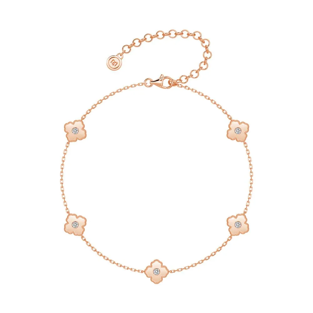 Lucky Hearts Four Leaf Clover Bracelet Evening Outfit