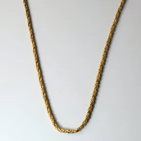 10k Yellow Gold Modified Rope Chain | 14" | Refined Quality