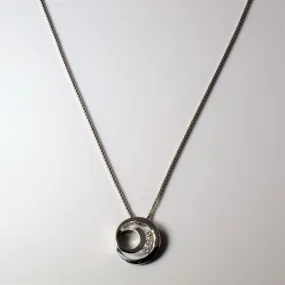 Handmade Craft Exclusive Charm Diamond Swirl Necklace | 0.33ctw | 20"|