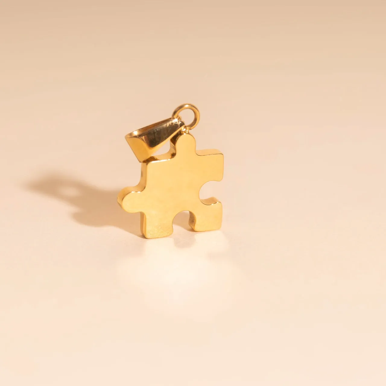 Graceful Detail Weather Appropriate Jewelry Puzzle Piece Necklace Charm