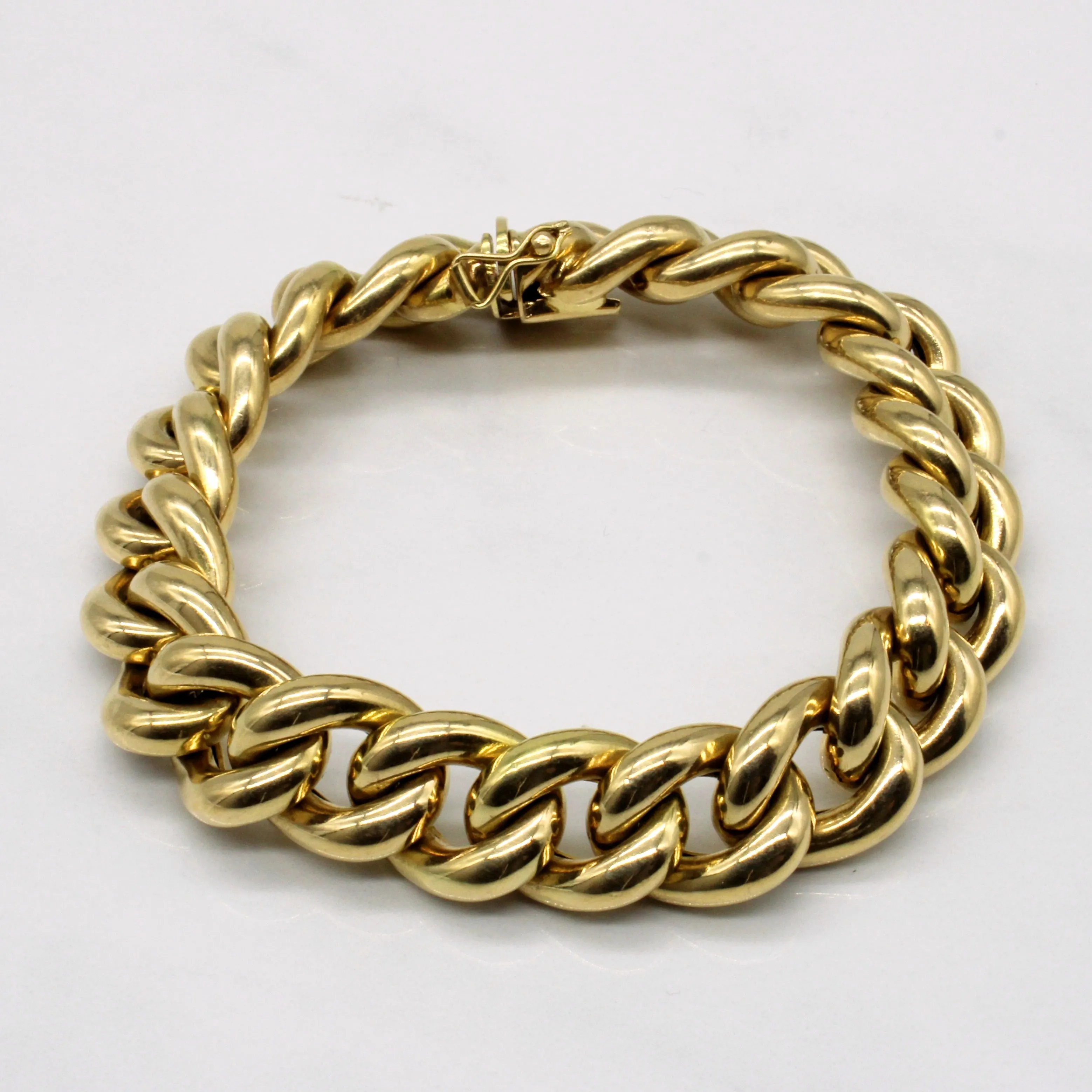 Refined Choice 18k Yellow Gold Curb Link Bracelet | 7.75" |