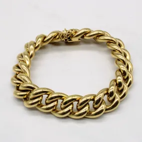 Refined Choice 18k Yellow Gold Curb Link Bracelet | 7.75" |