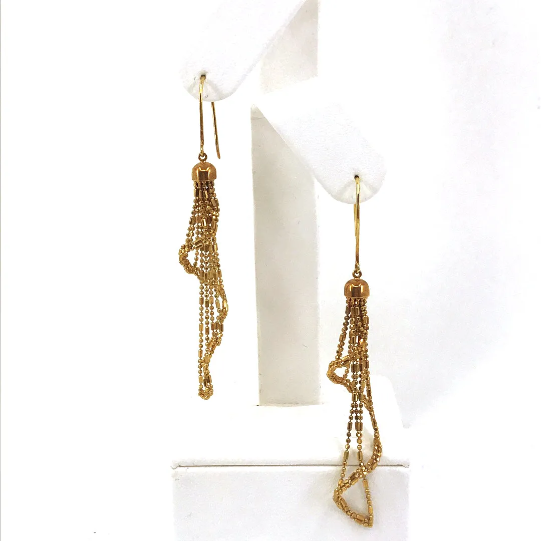 Fashionable Accessory 14K Gold Earrings