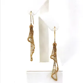 Fashionable Accessory 14K Gold Earrings