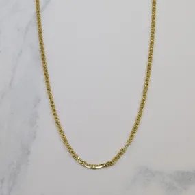 14k Yellow Gold Anchor Chain | 20" | Sleek Shine
