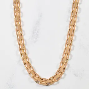 Sophisticated Charm Refined Taste 14k Yellow Gold Bismarck Chain | 19" |