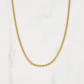 Modern pieces Expressive Edge 10k Yellow Gold Cobra Chain | 16" |