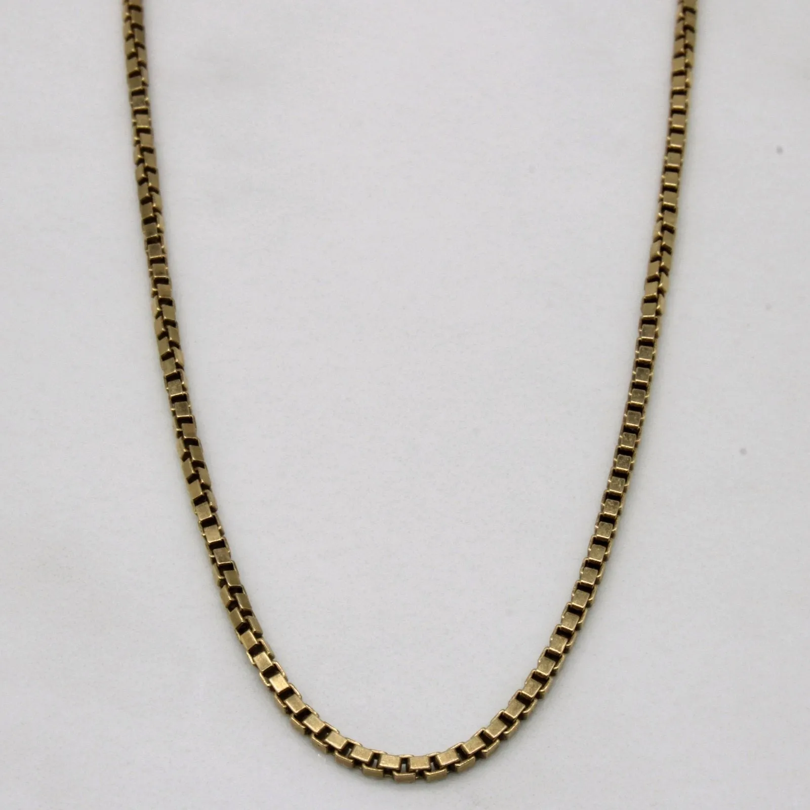 10k Yellow Gold Box Link Chain | 18" | Flawless Detail Sophisticated Glam