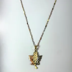 Maple Leaf Necklace | 17" | Evening Wear Luxury Moments