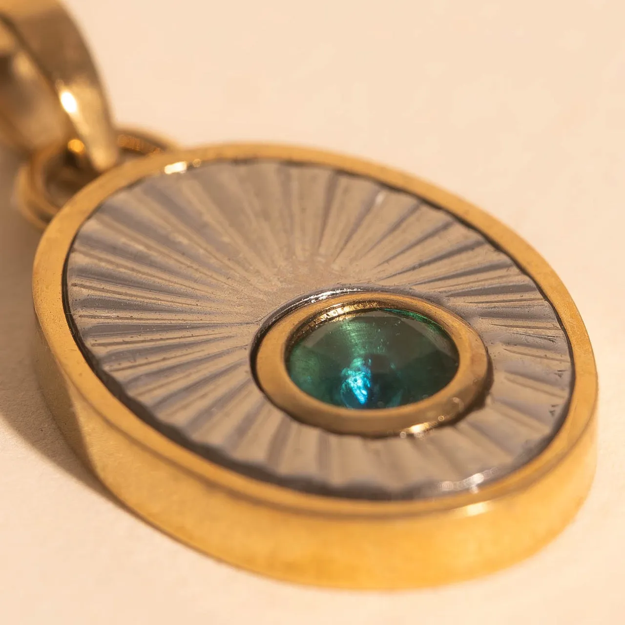 Minimalist Ornament March Birthstone Necklace Charm