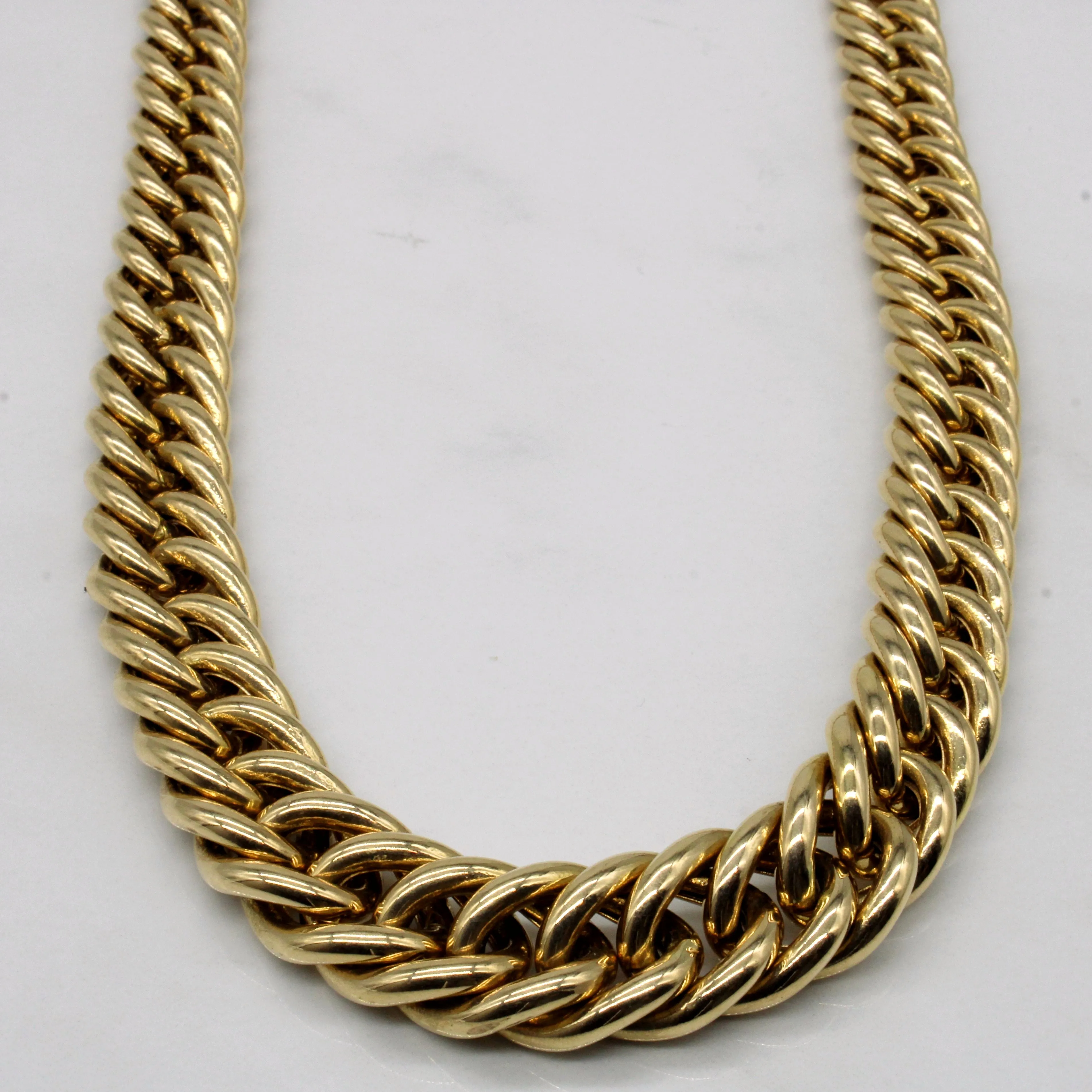 Perfect Finish Italian 14k Yellow Gold Necklace | 16" |