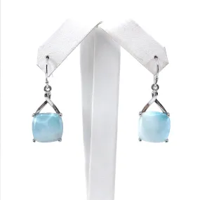 Vintage Jewelry Corporate Trinket Sterling Silver Color Stone Earrings