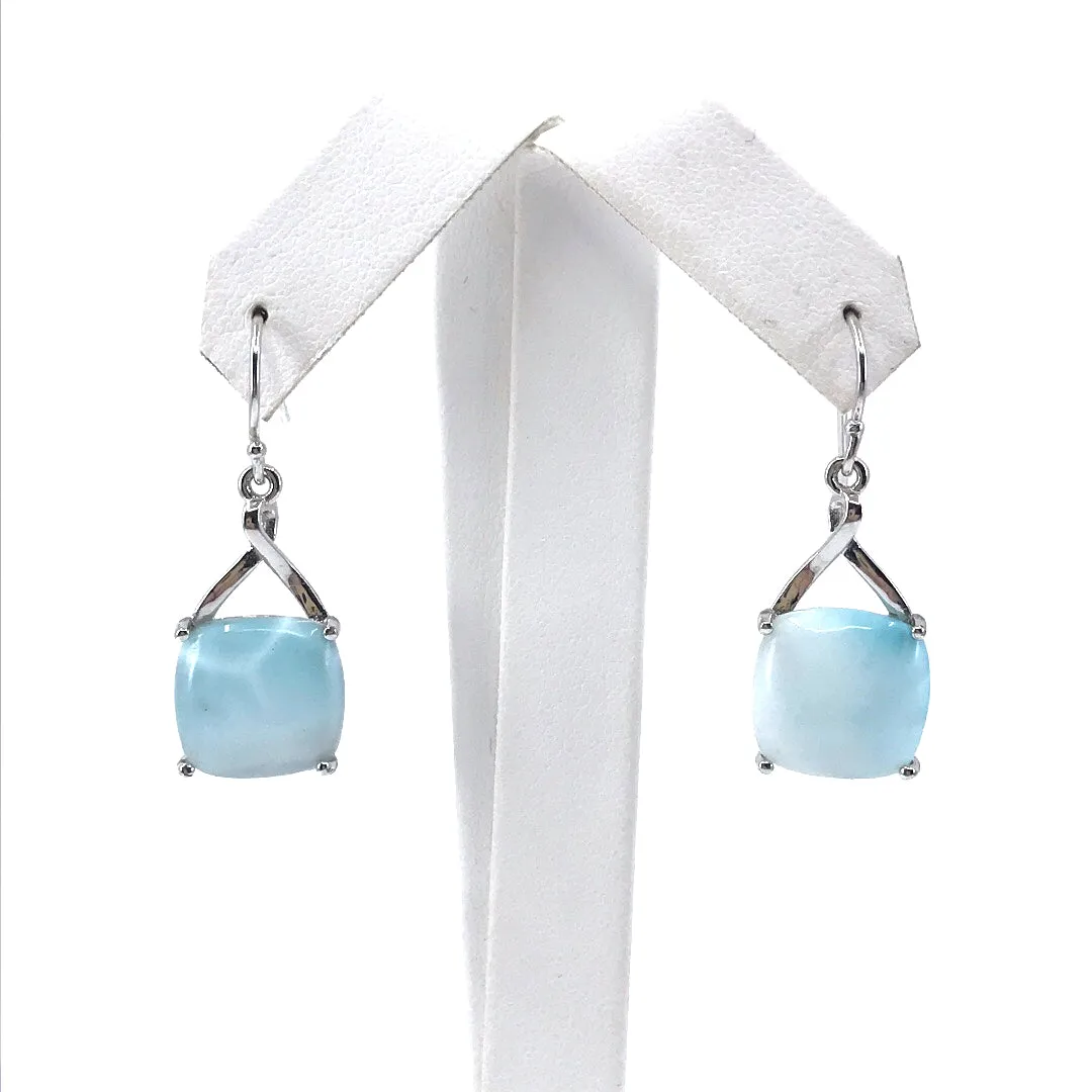 Vintage Jewelry Corporate Trinket Sterling Silver Color Stone Earrings