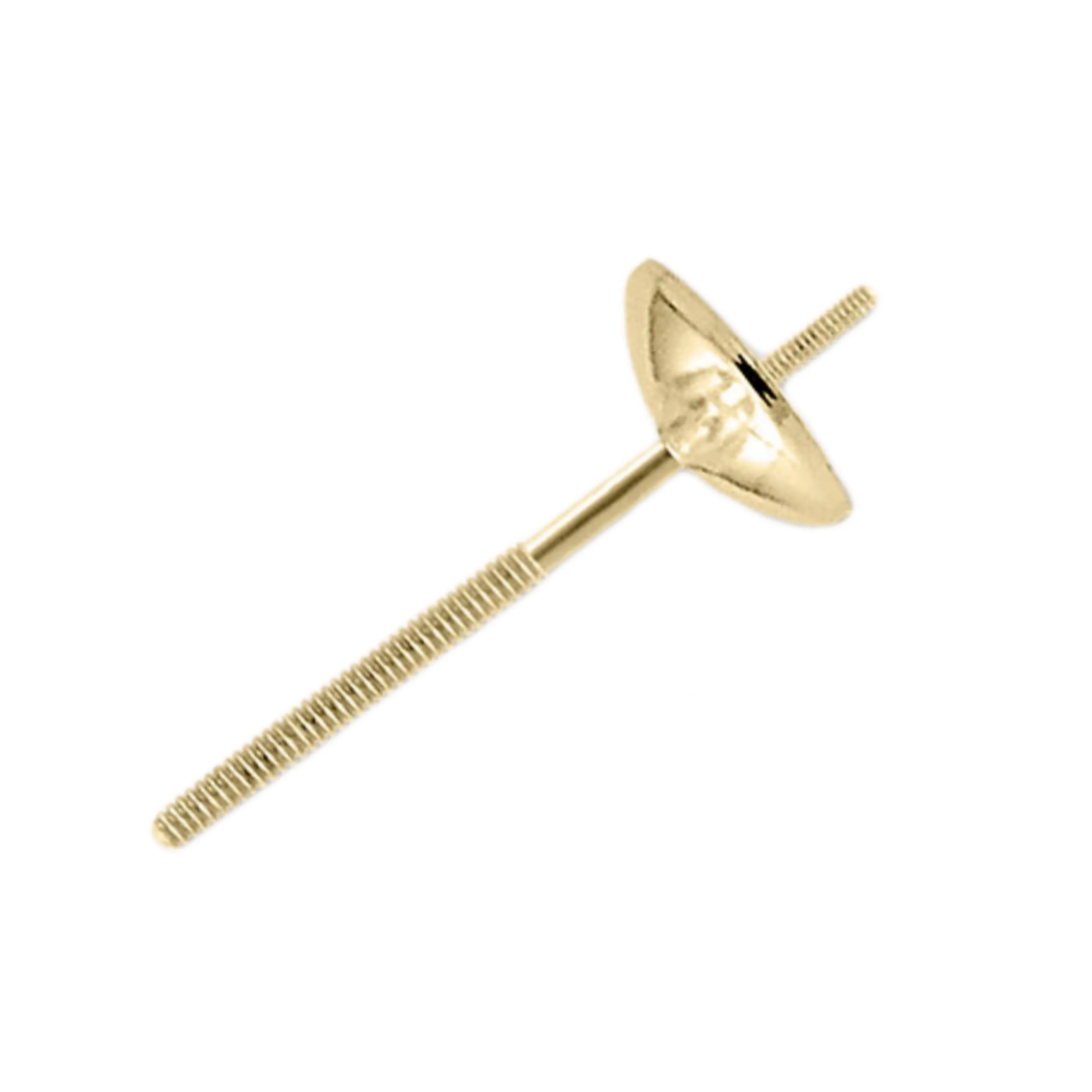 Stylish Ornament Adorable Embellishment Freshwater Button Pearl Studs With 14k Gold Earring Backs