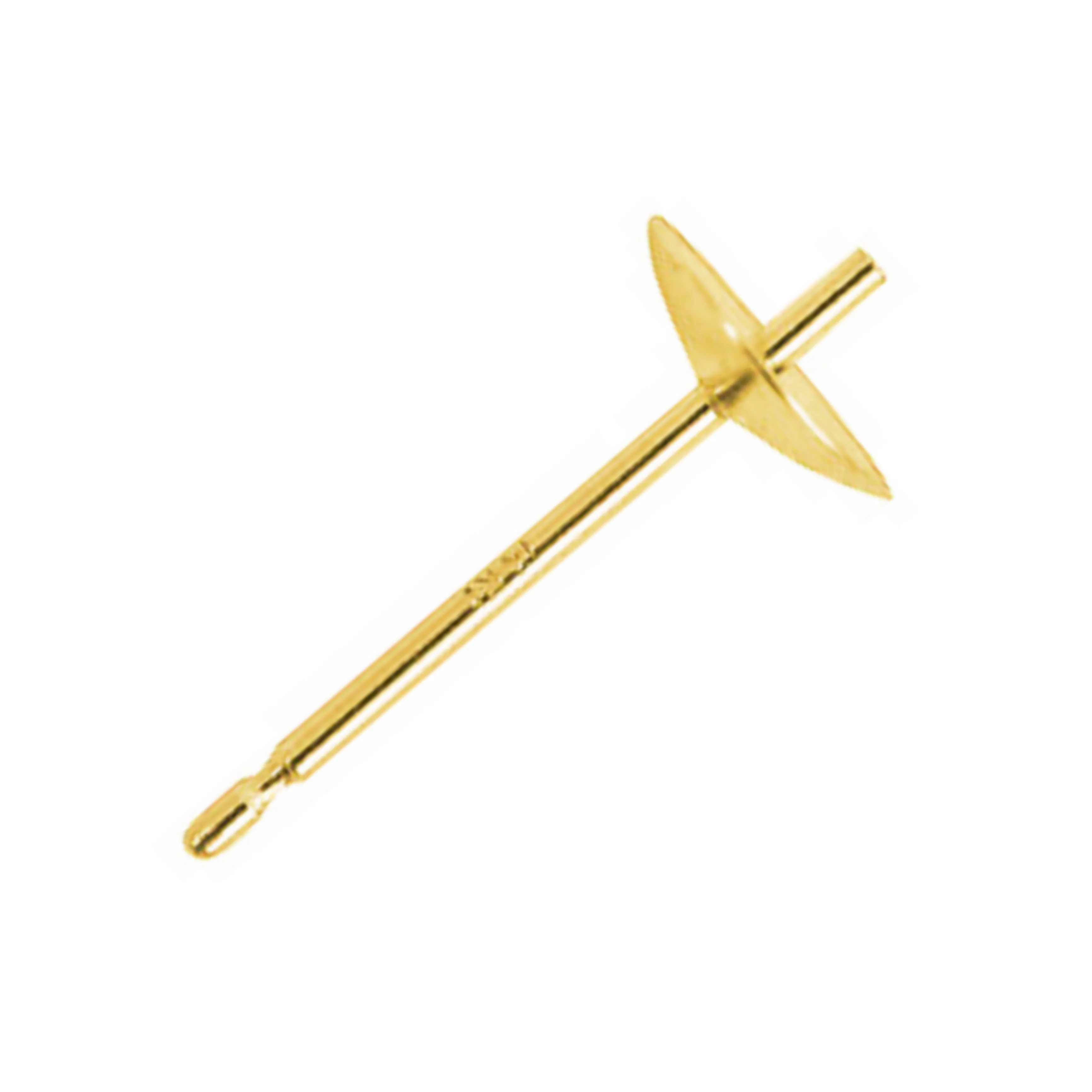 Freshwater Button Pearl Studs With 14k Gold Earring Backs Premium item