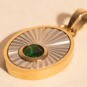 For Son May Birthstone Necklace Charm