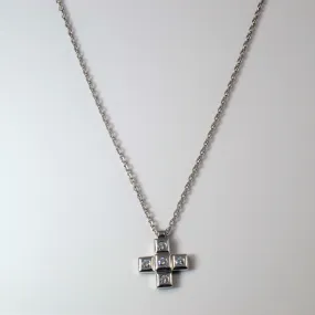 Light Play Millennium Hallmarked London Diamond Cross Necklace | 0.30ctw | 18" |