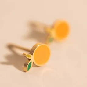 Stylish Accessory Vacation Decoration Mini Clementine Stud Earrings