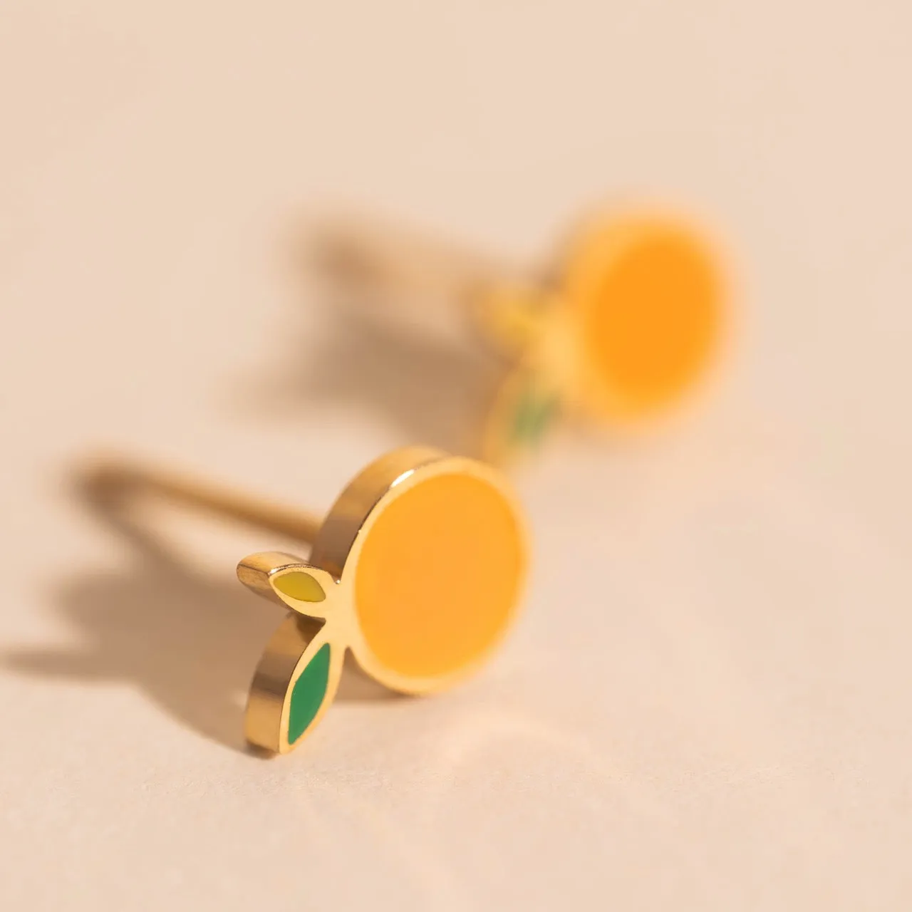 Stylish Accessory Vacation Decoration Mini Clementine Stud Earrings