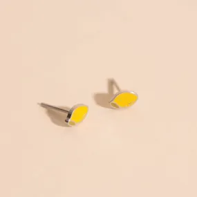 Mini Lemon Stud Earrings Substantial Jewelry