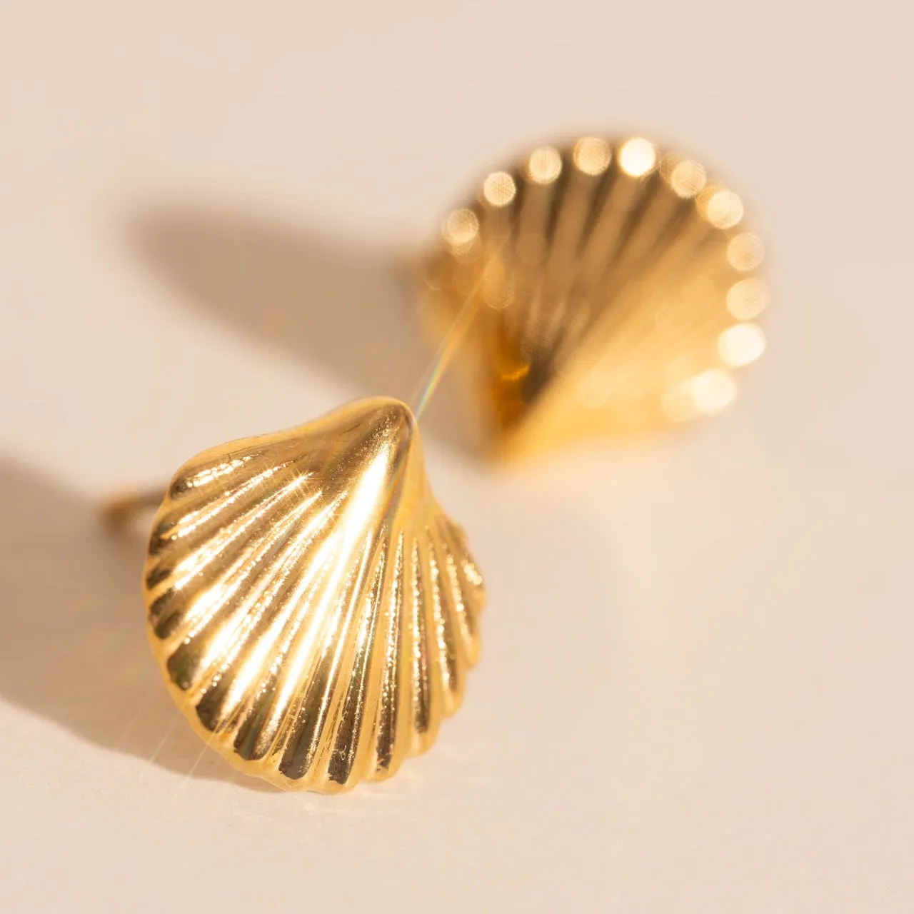 Gorgeous Element Mini Seashell Stud Earrings