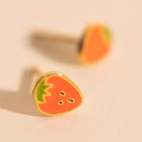 Daytime Accessory Mini Strawberry Stud Earrings