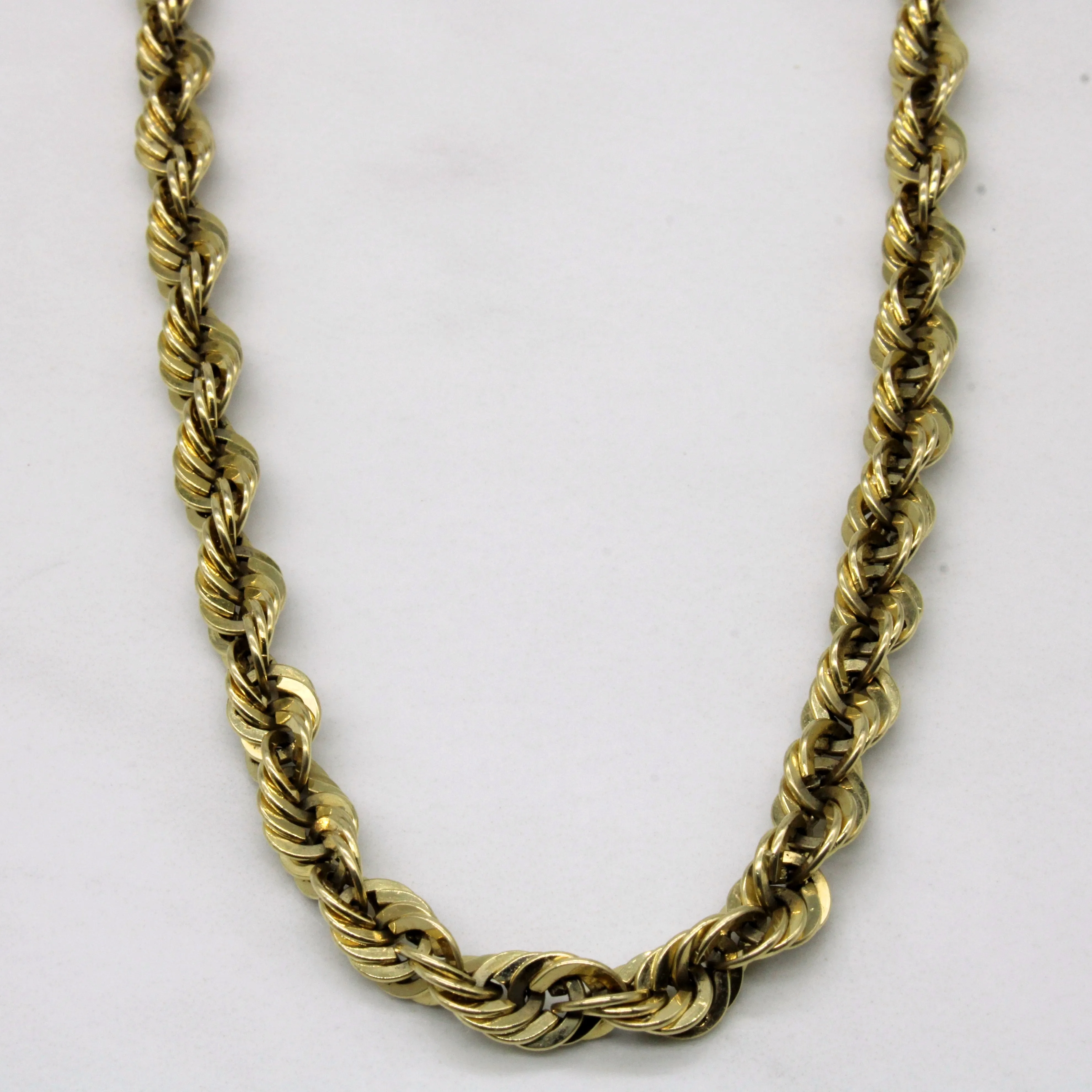 Bold Combo Statement Vibe 10k Yellow Gold Rope Chain | 27" |