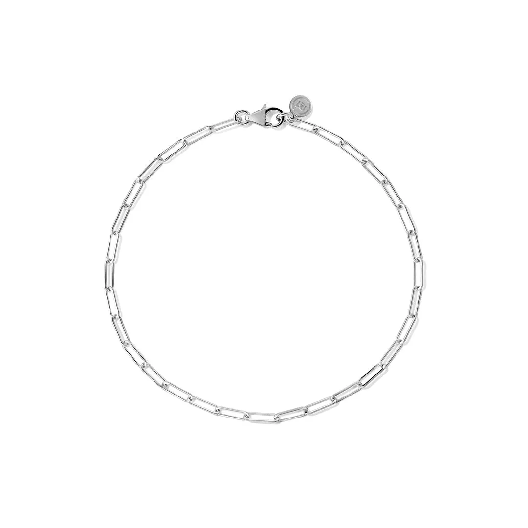 Outdoor Event Accent Piece Minimalist Paperclip Chain Bracelet