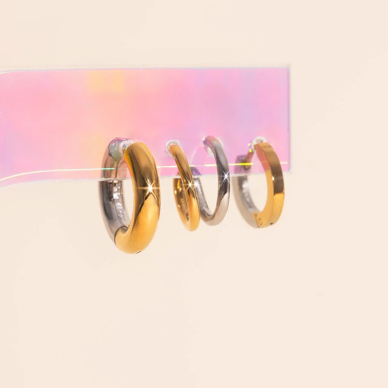 Radiant Aesthetic Mixed Metal Vibes Stack Pack (3 item pairs)