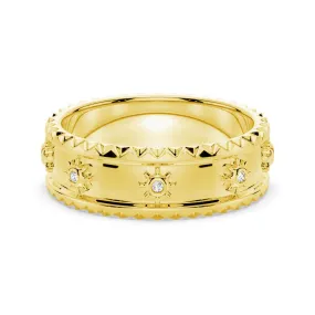 Modern Sunshine Round Cut Moissanite Fashion Ring Superior Article