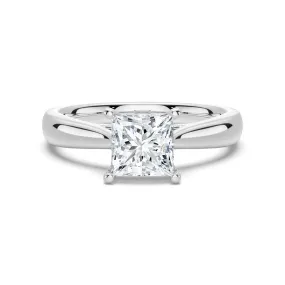 Dramatic Flare 1.5 CT. Princess Cut Solitaire Engagement Ring