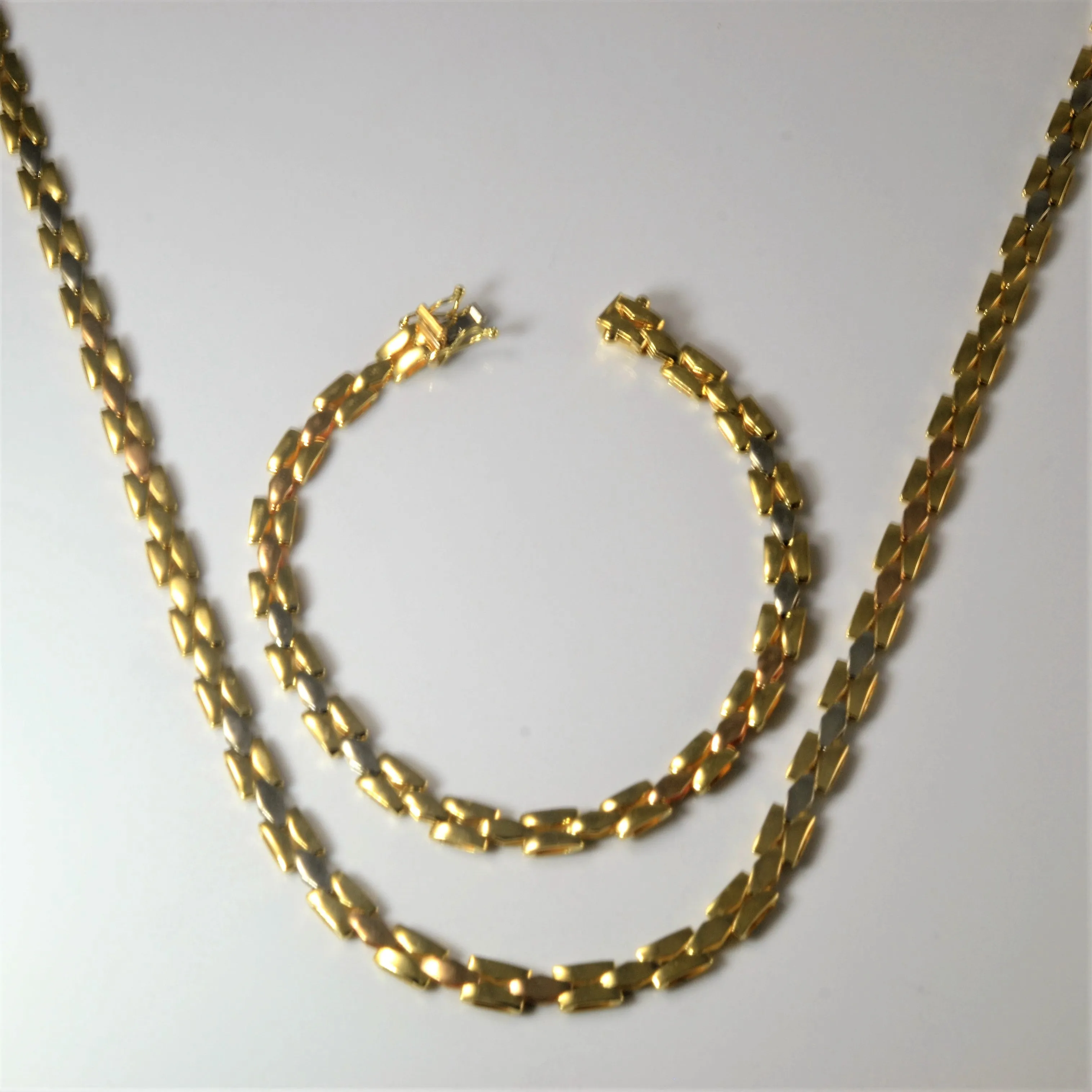Panther Chain Necklace & Bracelet Set | Rich Color Sophisticated Finish