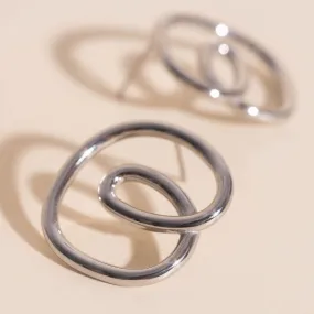 Rip Tide Stud Earrings Exquisite finish Neutral Accessory