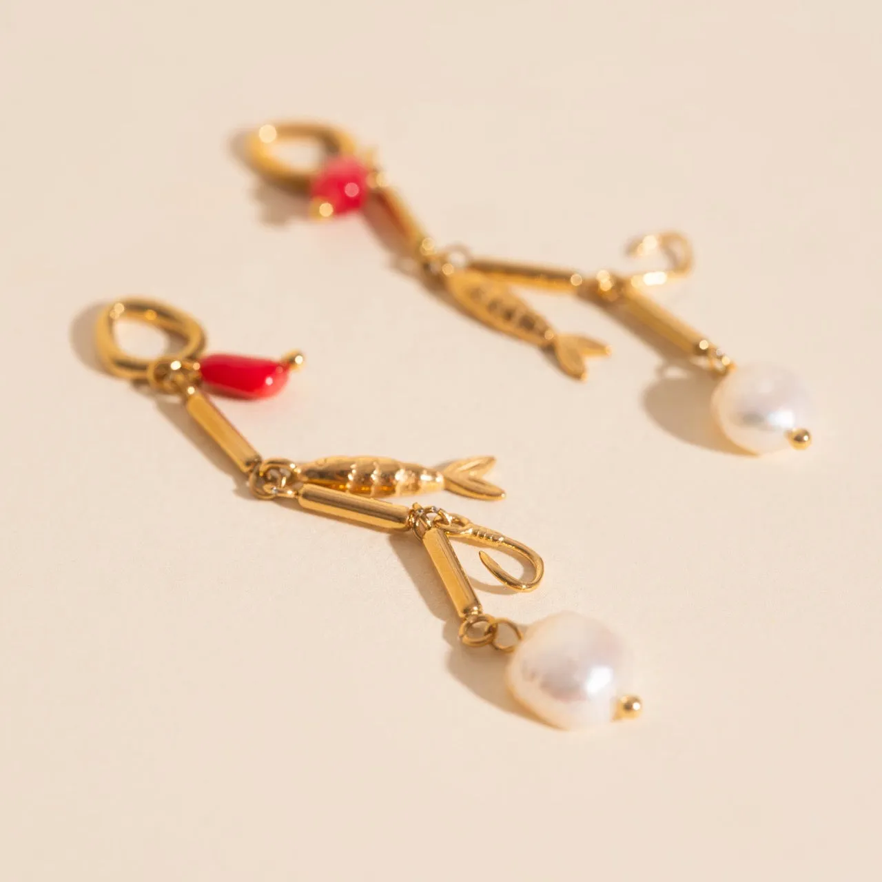 Ocean Bait Huggie Hoop Charms Decorative Product Stylish Adornment