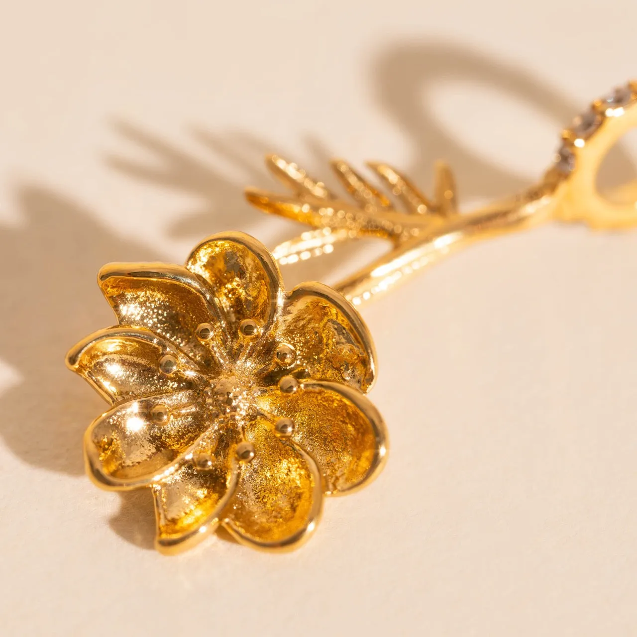 Stone Accessory October Cosmos Birth Flower Necklace Charm