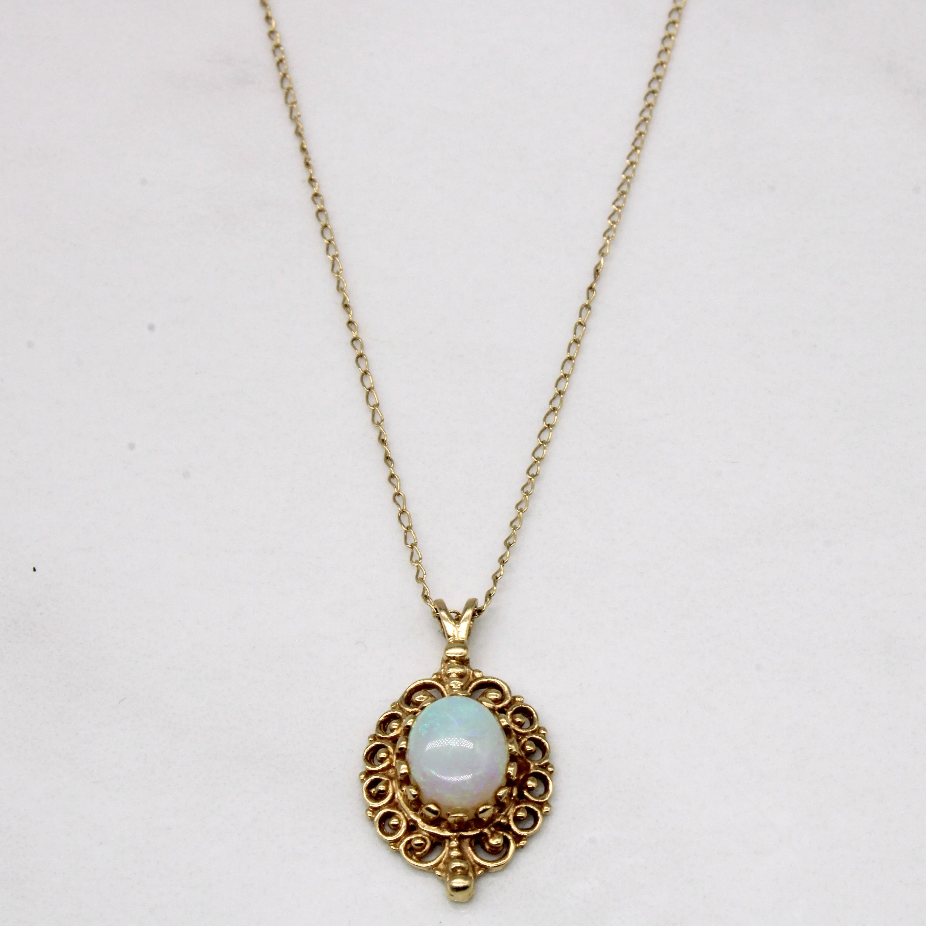 Opal Pendant Necklace | 0.50ct | 20" | Elite Touch
