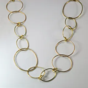 Open Wire Link Necklace | 34" | Perfect Layer