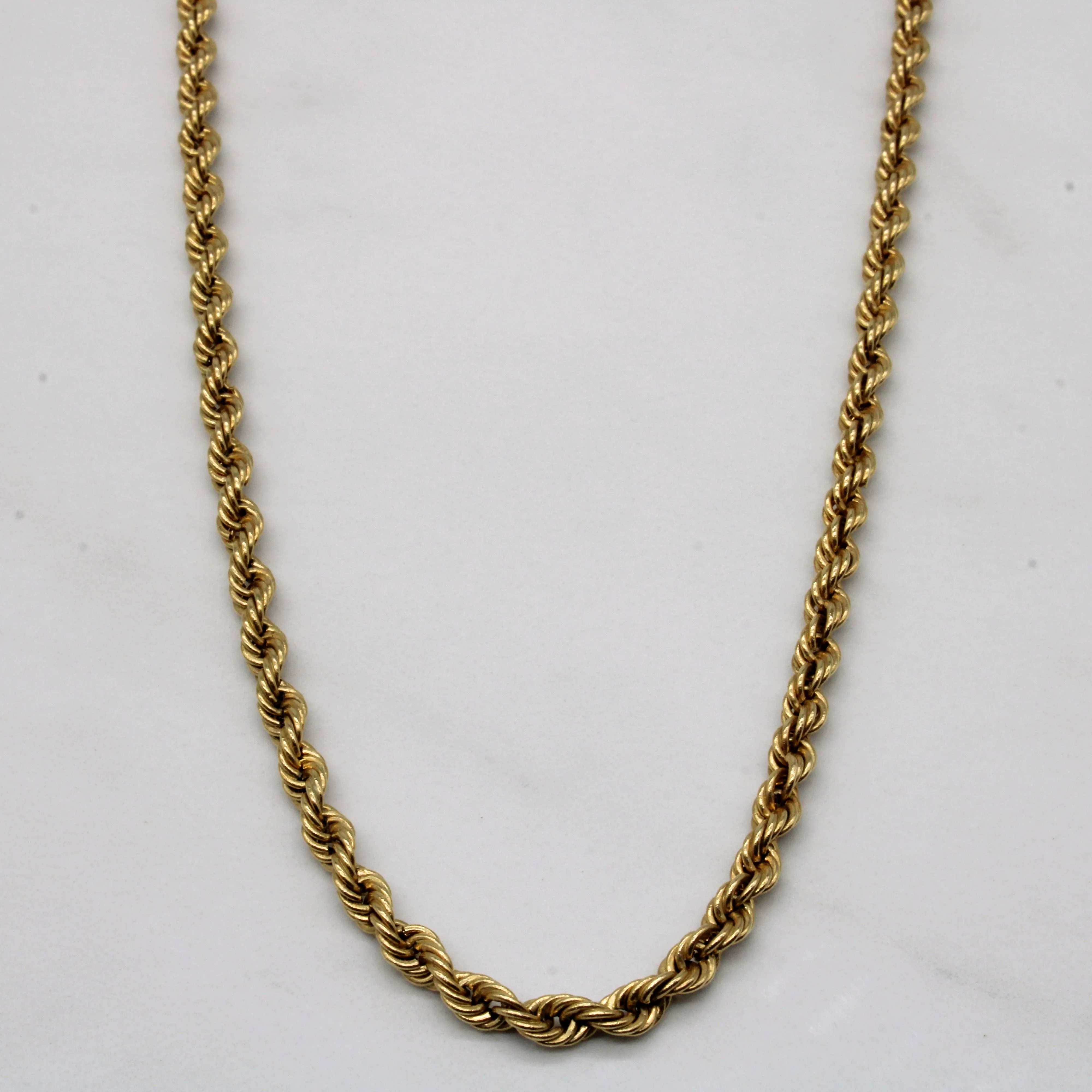 Creative Craft 10k Yellow Gold Rope Chain | 24" |