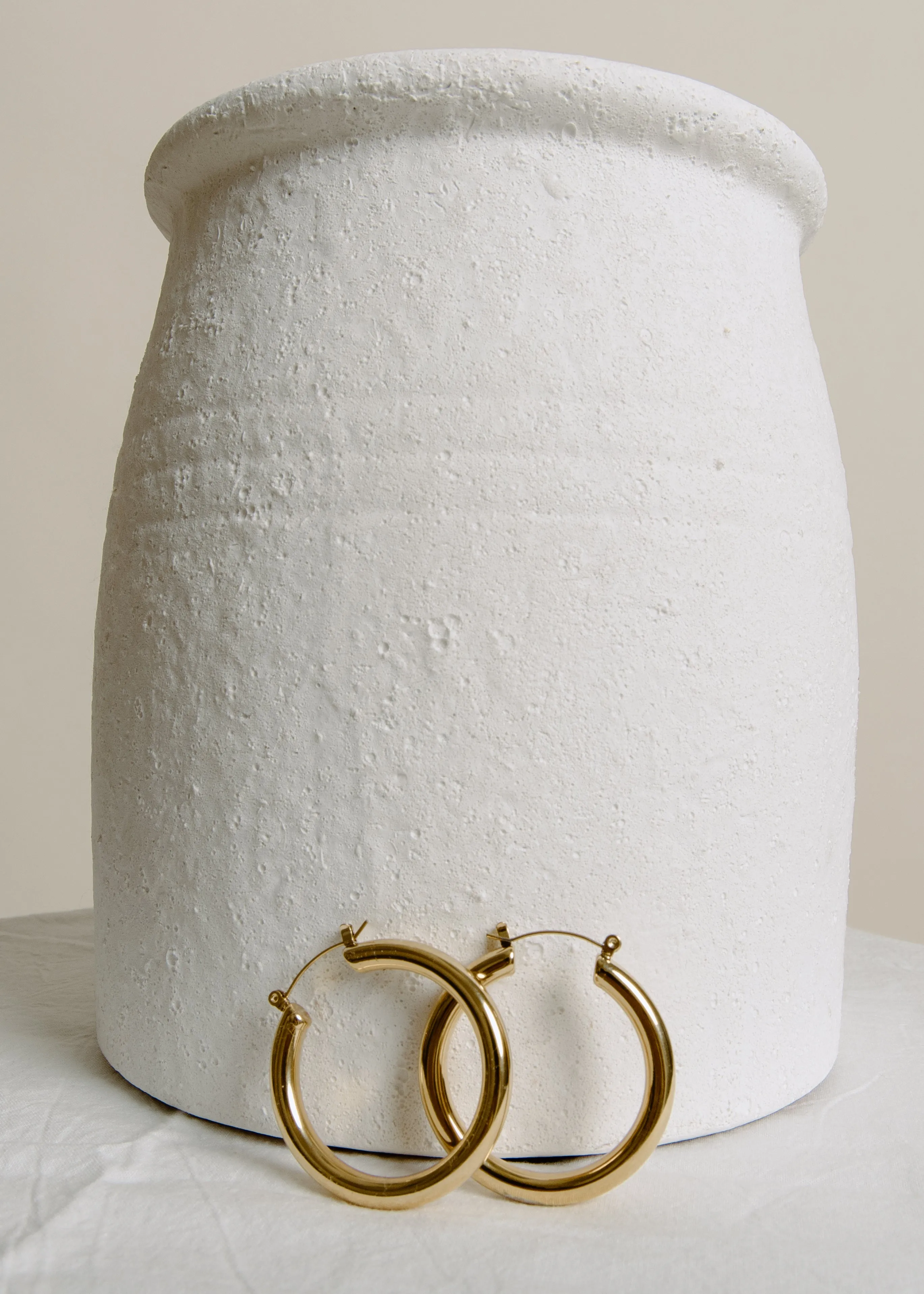 Paige Hoops - Medium Luxurious Piece Cute Embellishment